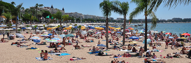 Cannes, Croisette beach - French Riviera